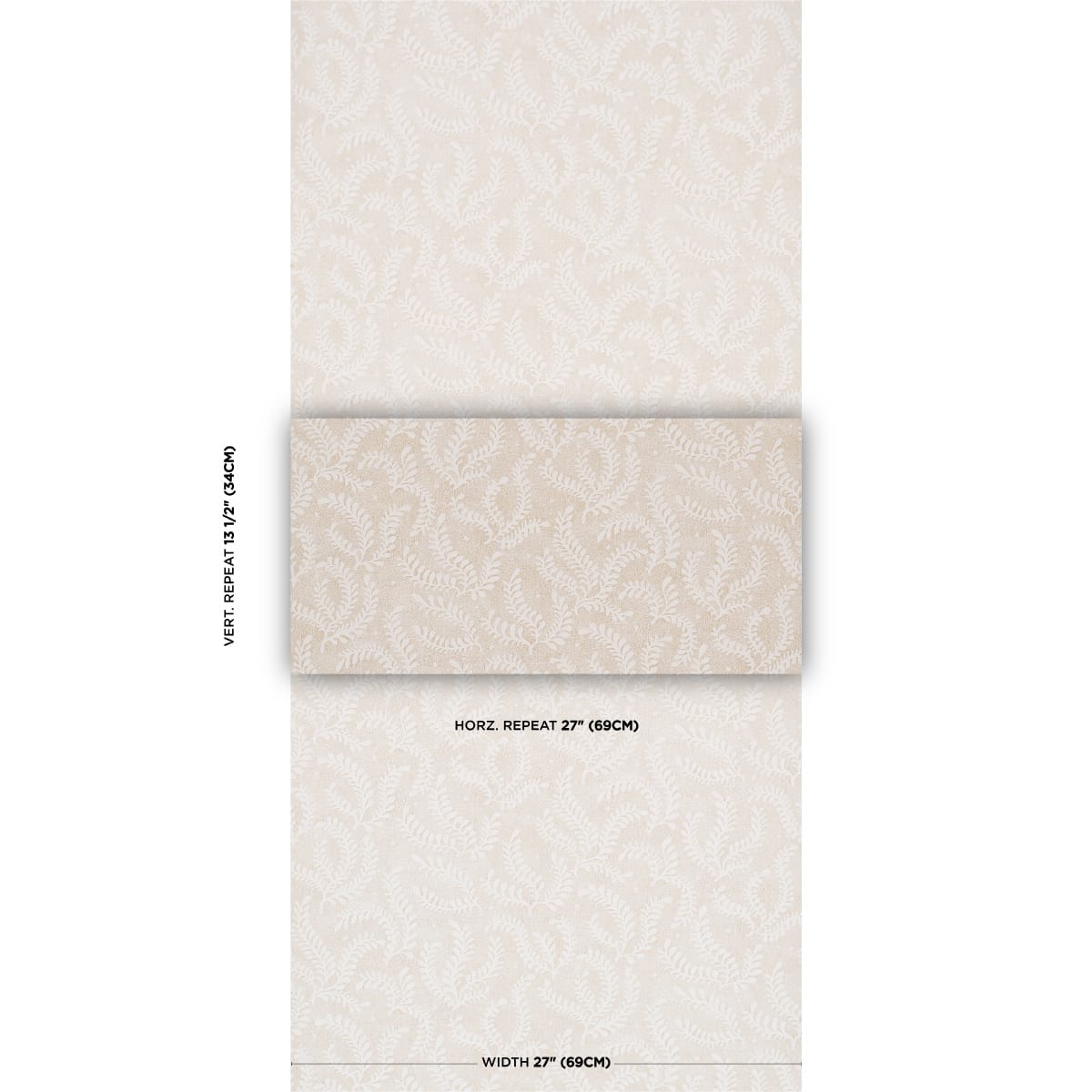 ETCHED-FERN-OCHRE-SCHUMACHER-5010386 - Schumacher Wallpaper
