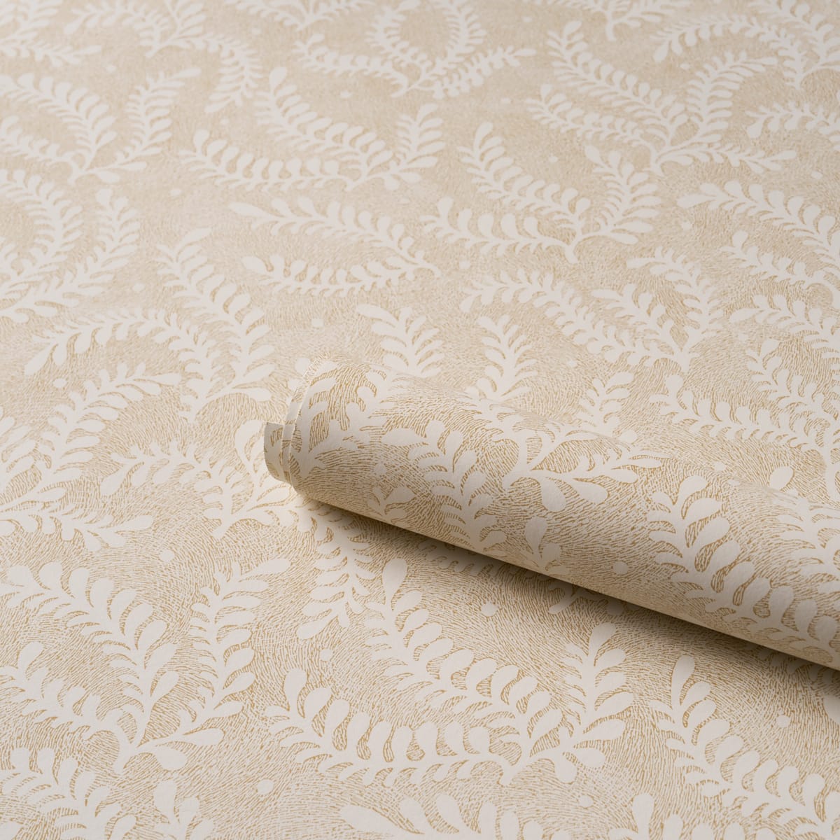 ETCHED-FERN-OCHRE-SCHUMACHER-5010386 - Schumacher Wallpaper