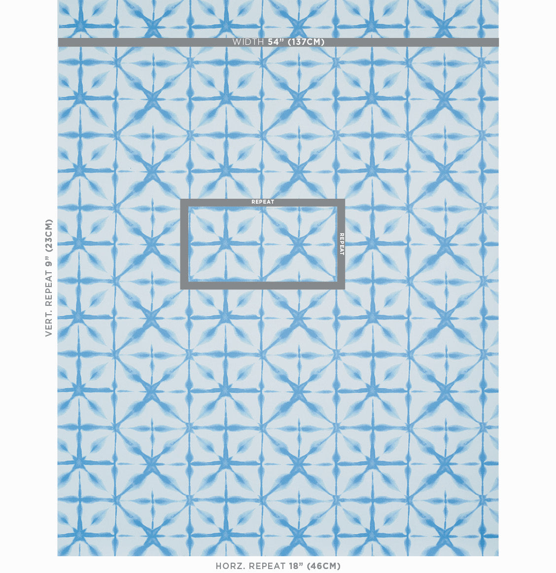Andromeda Sky wallpaper by Schumacher, 5010573 — view 2 - Schumacher Wallpaper
