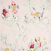 Chinoiserie Moderne - Pink - Schumacher 5011651 Wallcovering - Schumacher Wallpaper