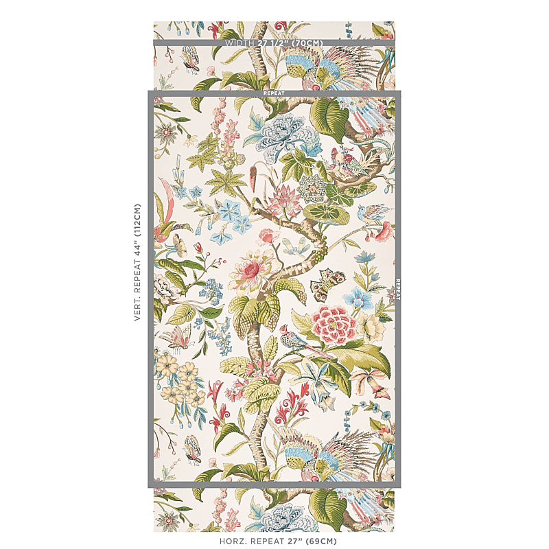 Cranley Garden Document wallpaper by Schumacher, 5011722 — view 2 - Schumacher Wallpaper