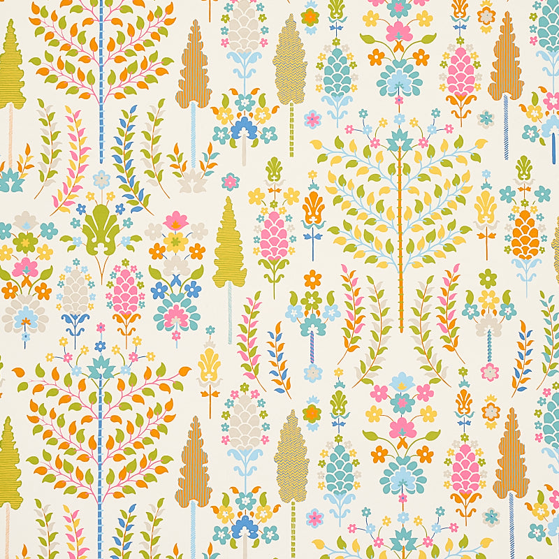 Desna Multi wallpaper by Schumacher, 5011851 - Schumacher Wallpaper