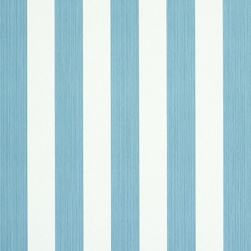 Edwin Stripe Medium - Slate (Schumacher 5011885) - Schumacher Wallpaper