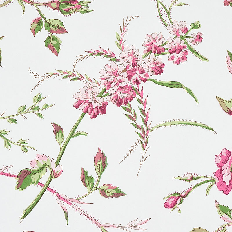 Beluze Magenta wallpaper by Schumacher, 5011982 — view 3 - Schumacher Wallpaper