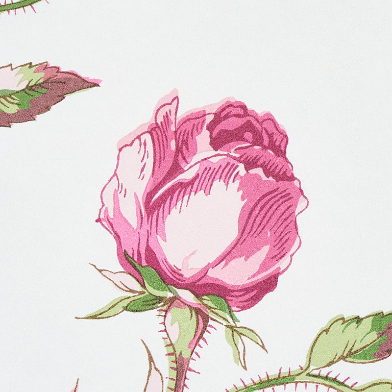 Beluze Magenta wallpaper by Schumacher, 5011982 — view 4 - Schumacher Wallpaper