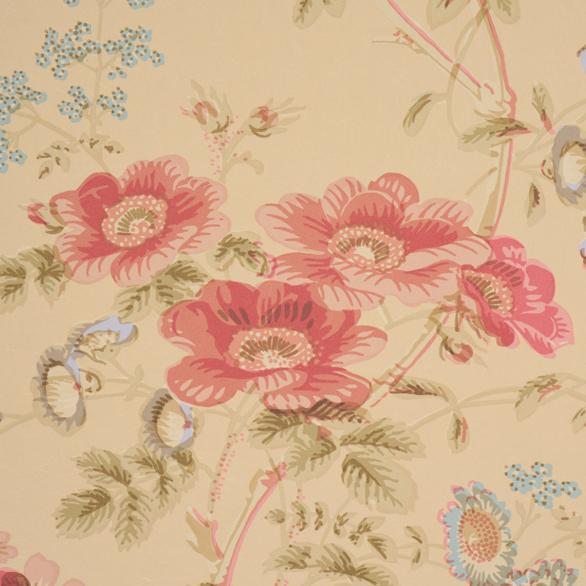Salisbury - Butter - Schumacher 5012063 Wallpaper - Schumacher Wallpaper