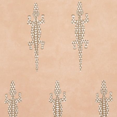 Baracoa - Terracotta - Schumacher 5012102 Wallpaper - Schumacher Papel pintado