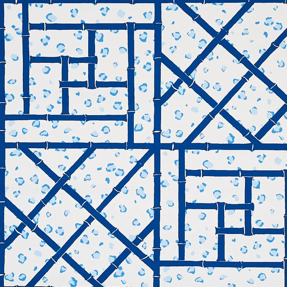 Fancy Beast - Indigo - Schumacher 5012561 Wallcovering