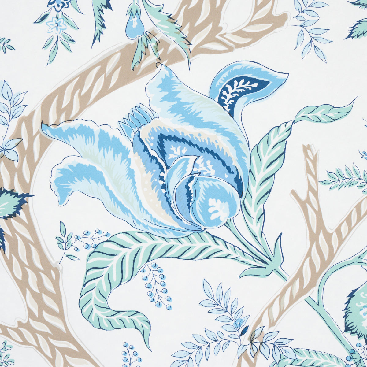 Aveline Seaglass wallpaper by Schumacher, 5013190 — view 4 - Schumacher Wallpaper