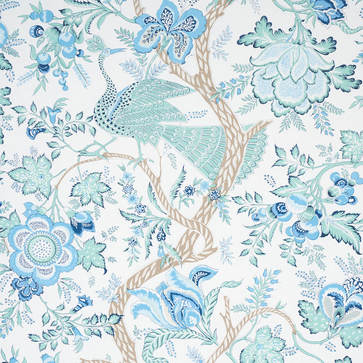 Aveline Seaglass wallpaper by Schumacher, 5013190 - Schumacher Wallpaper