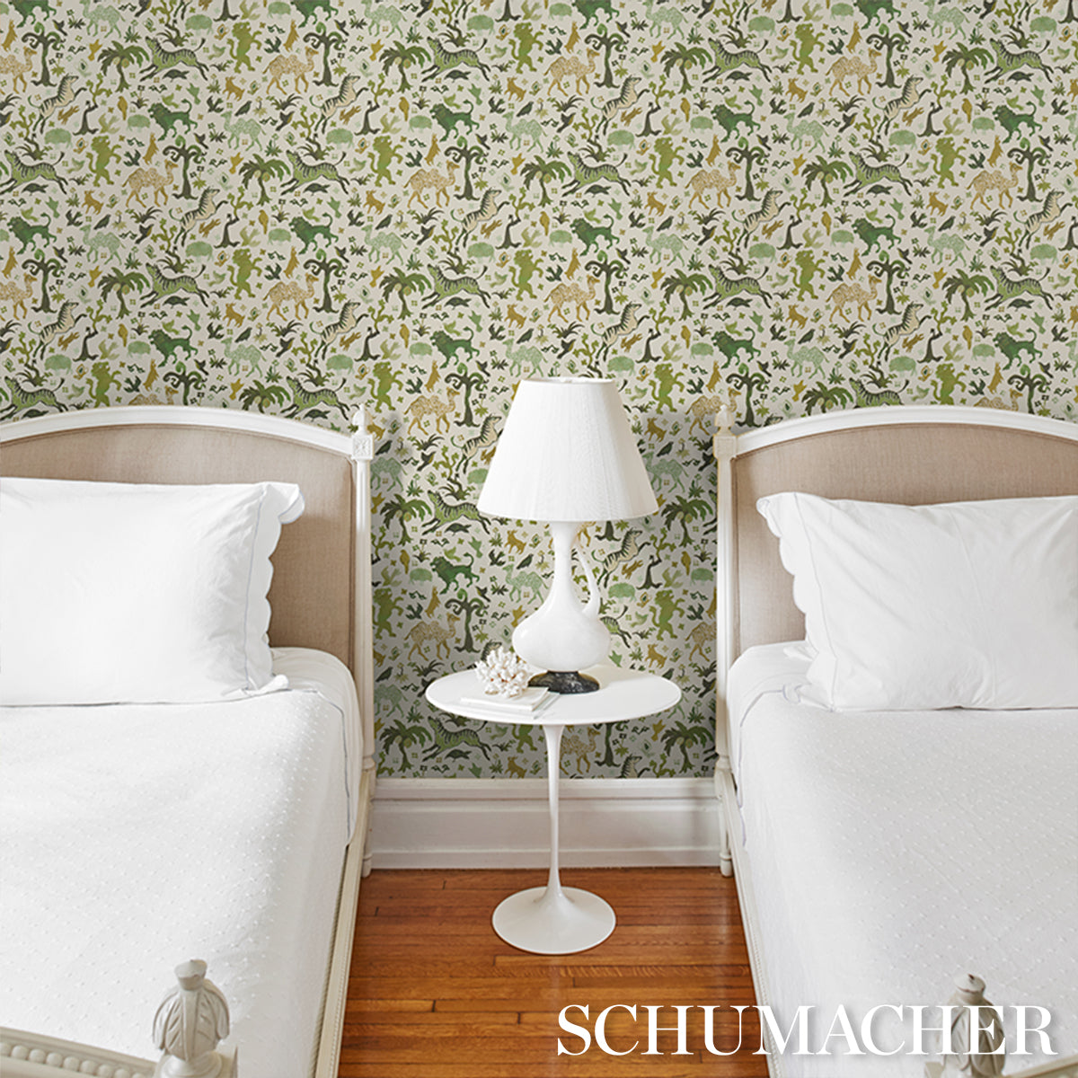 Beasts - Green - Schumacher 5013533 Wallpaper - Schumacher Wallpaper