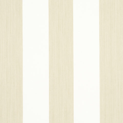Edwin Stripe Wide - Straw - Schumacher Wallpaper
