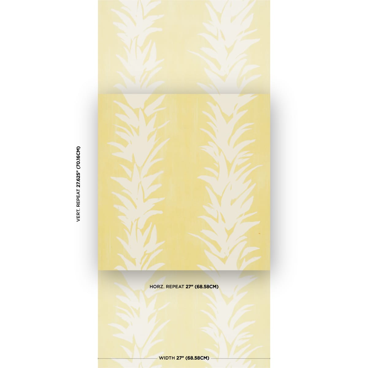 WHITE-LOTUS-LIGHT-YELLOW-SCHUMACHER-5013668 - Schumacher Wallpaper
