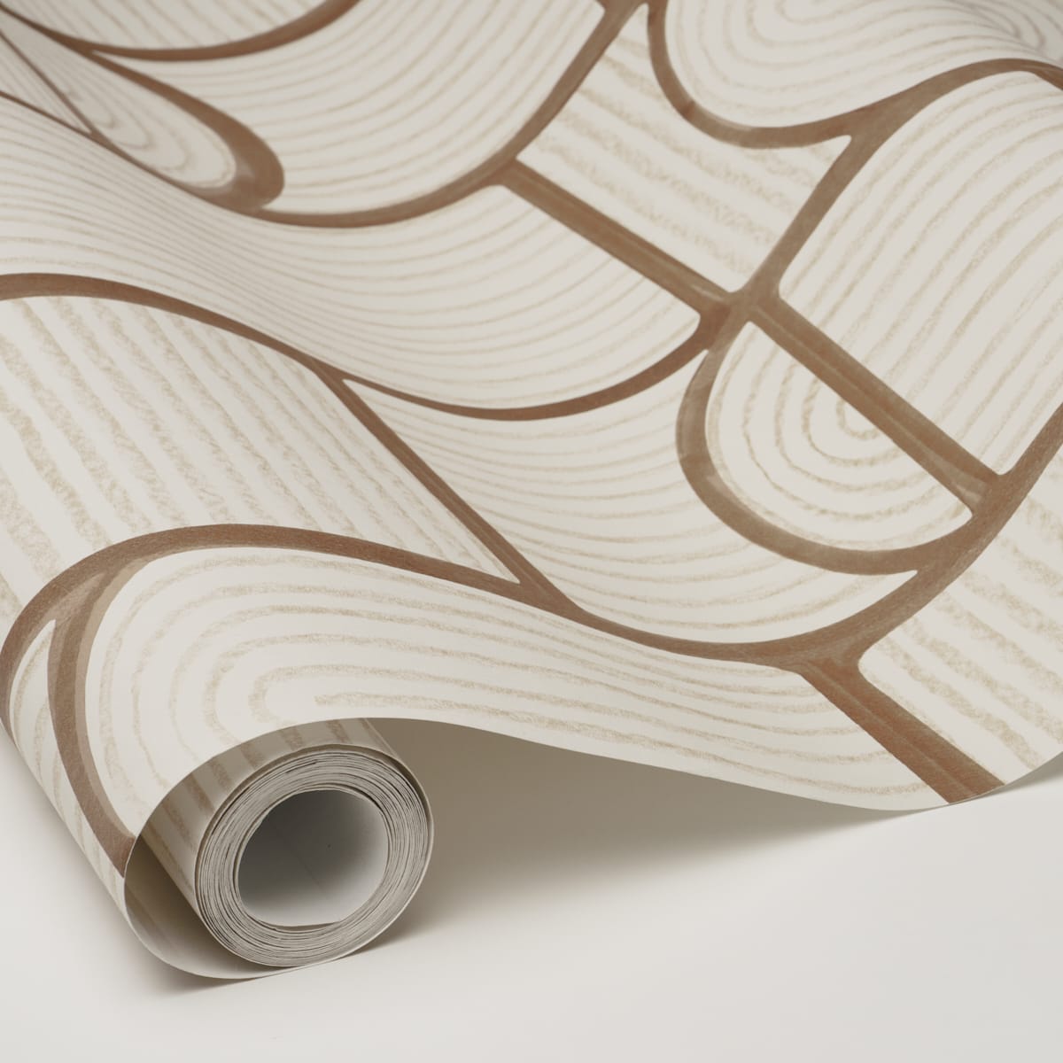 BLOOMSBURY-TEAK-SCHUMACHER-5013686 - Schumacher Wallpaper