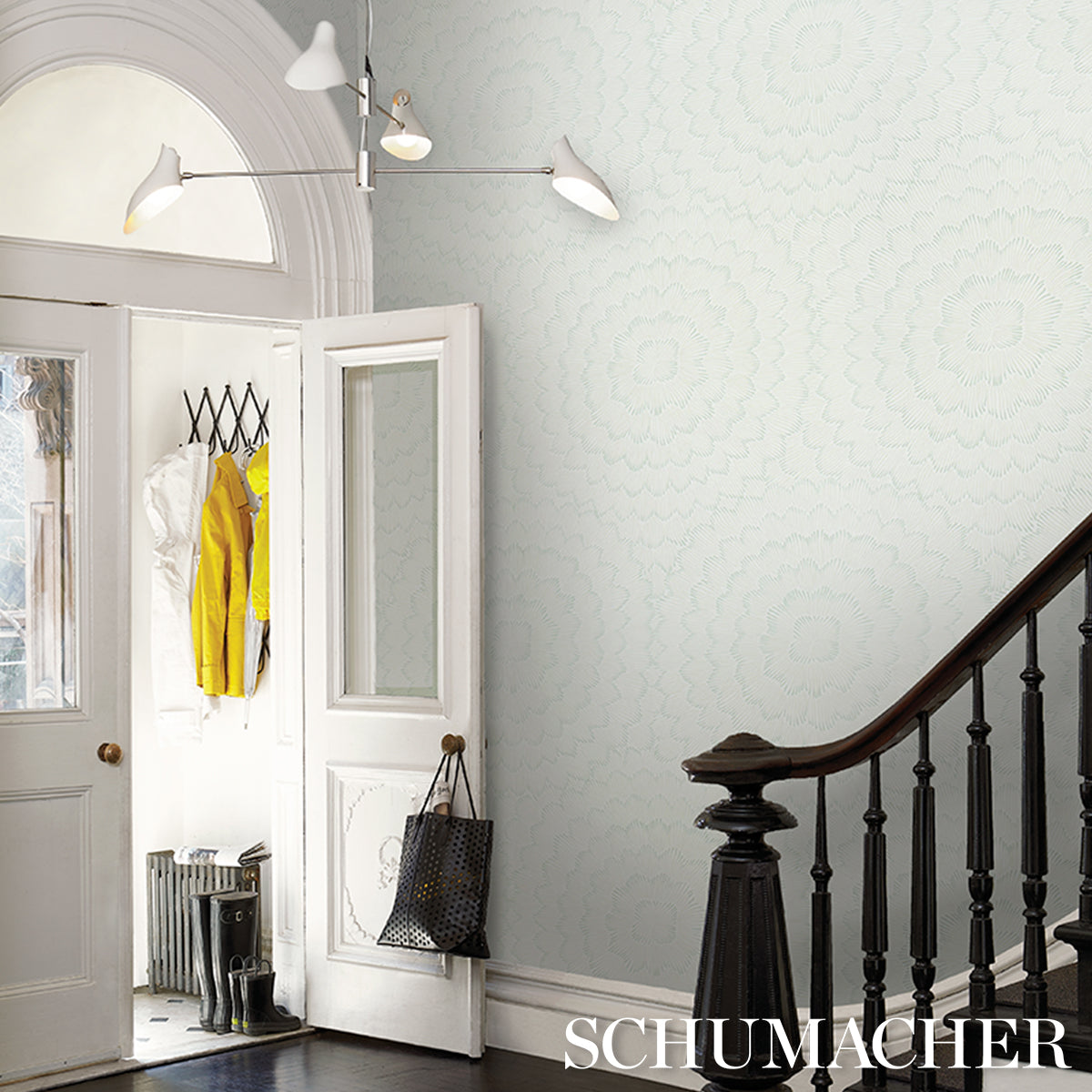 Feather Bloom - Seaglass - Schumacher 5013822 Wallpaper - Schumacher Wallpaper