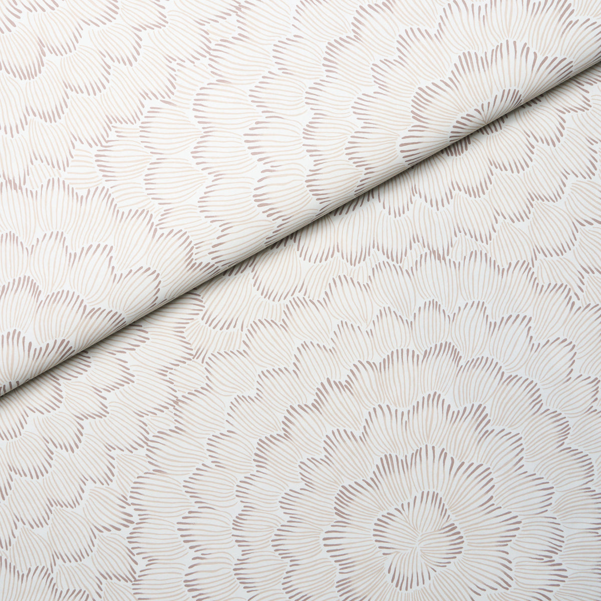 Feather Bloom - Chai - Schumacher 5013824 Wallpaper - Schumacher Wallpaper