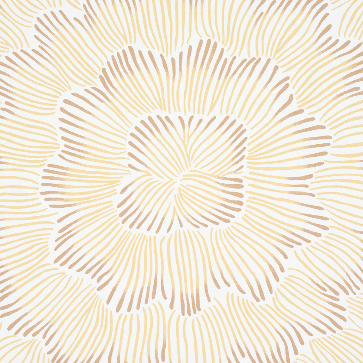 Feather Bloom - Mustard - Schumacher 5013825 Wallpaper - Schumacher Wallpaper