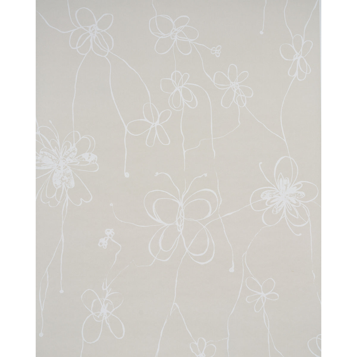 Come Back As A Flower Light Neutral wallpaper by Schumacher, 5014092 — view 2 - Schumacher Wallpaper