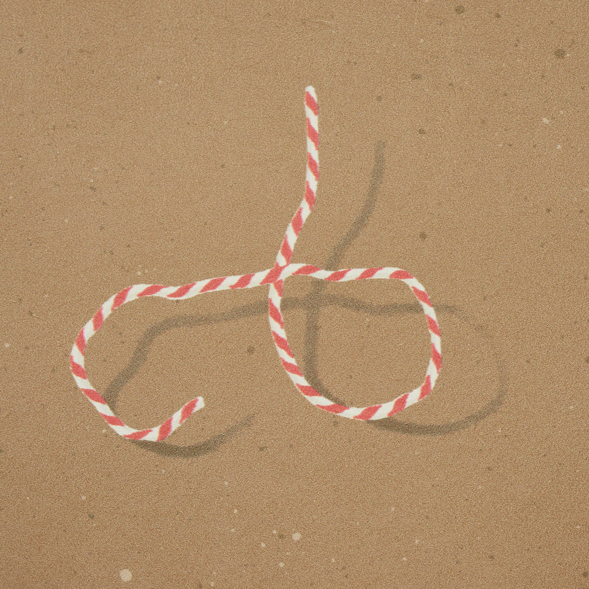 Butcher String Red And White On Brown wallpaper by Schumacher, 5014471 — view 3 - Schumacher Wallpaper