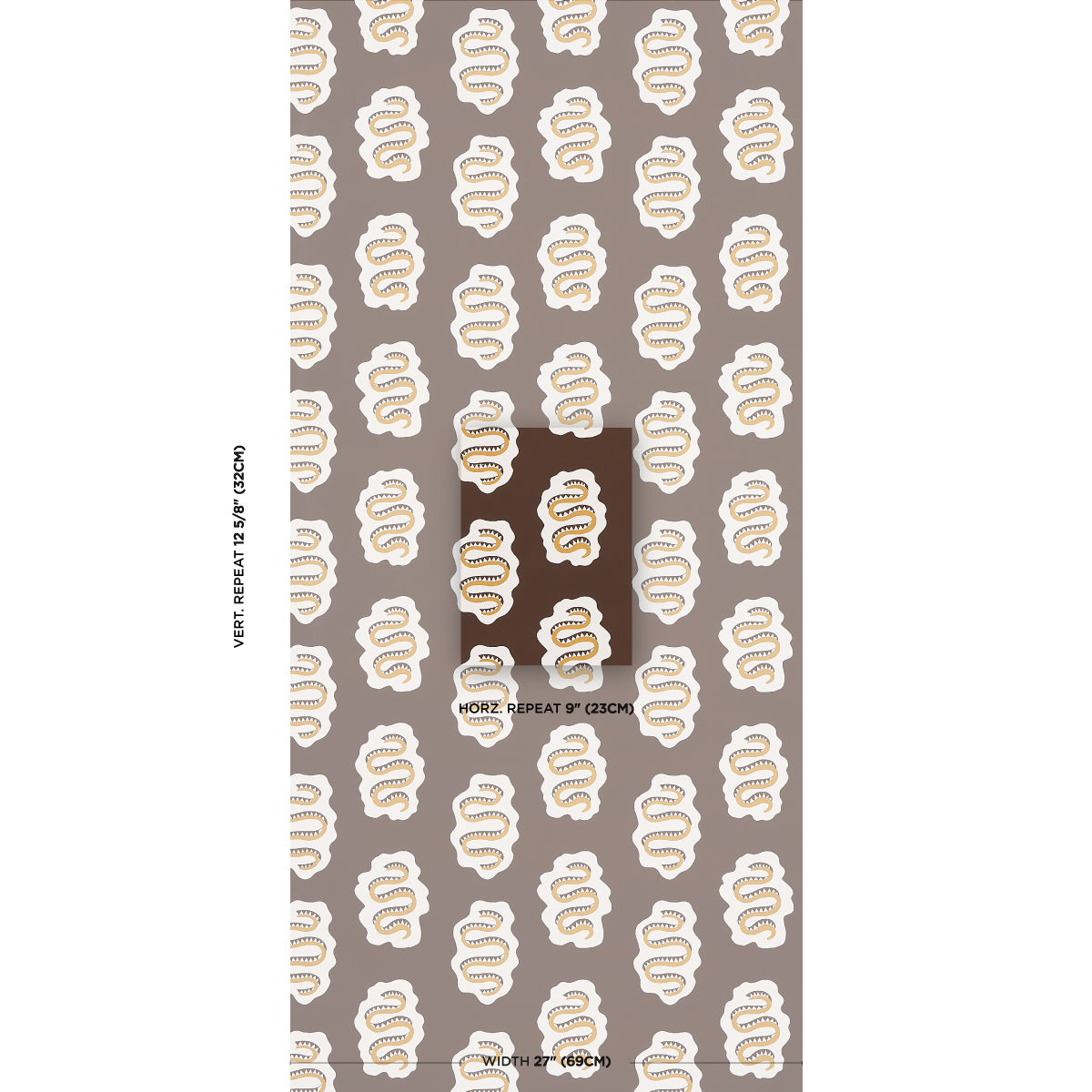 Elsa Amber wallpaper by Schumacher, 5014812 — view 2 - Schumacher Wallpaper