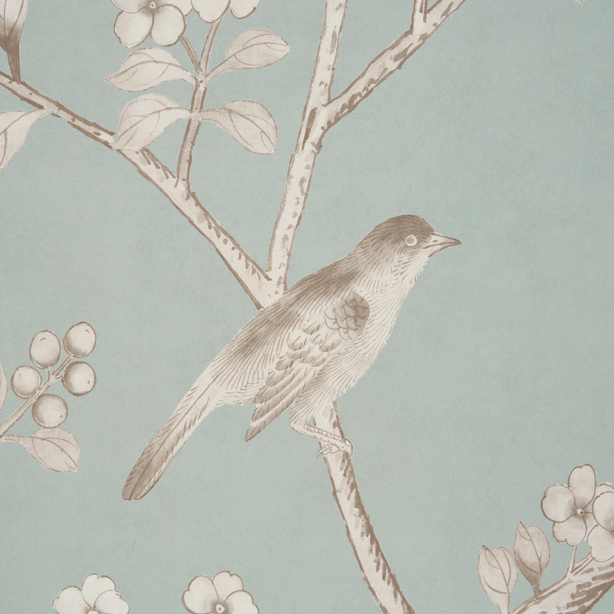 Chinois Palais Panel - Duck Egg - Schumacher 5015441 Wallpaper - Schumacher Wallpaper