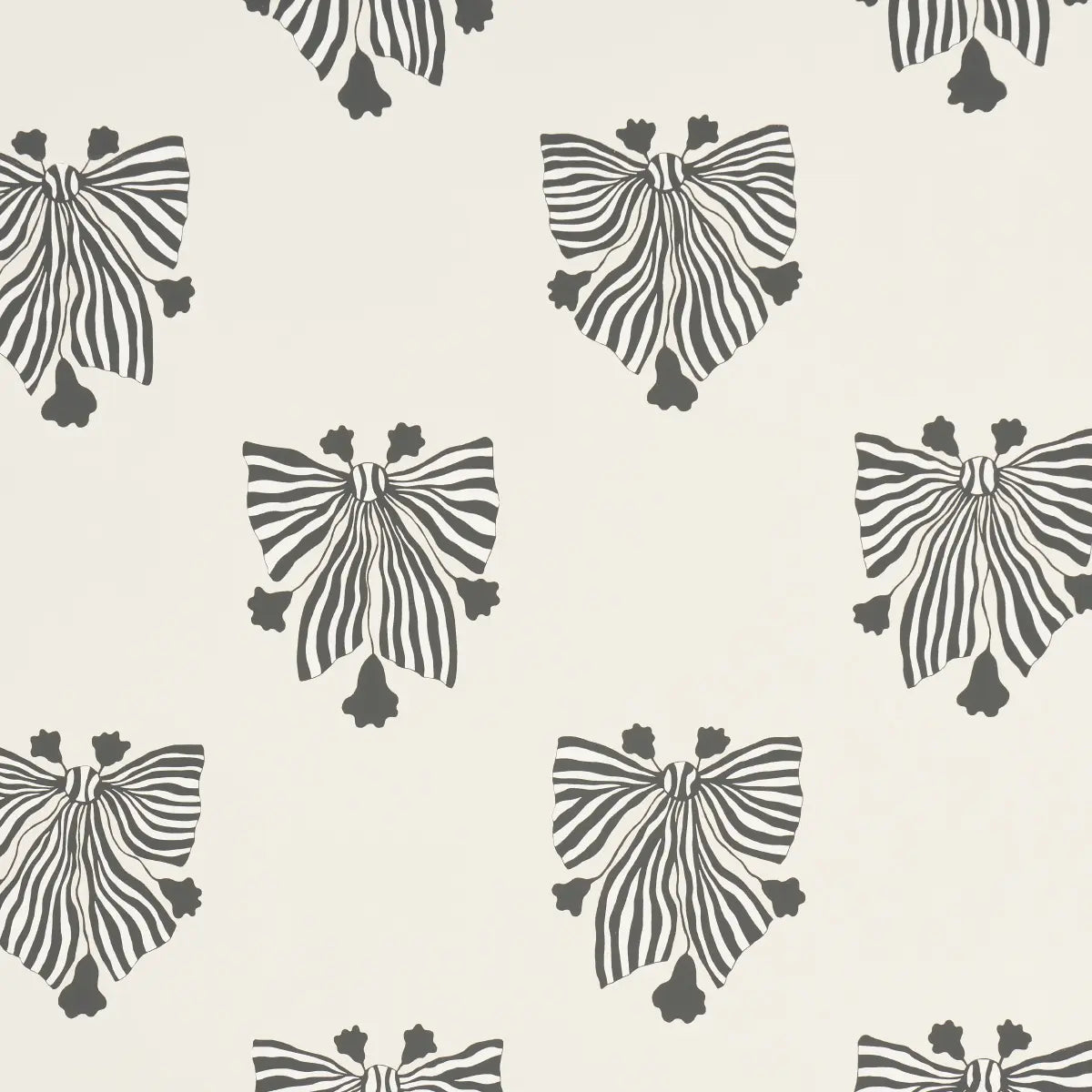 Bow-Wow-Wow - Cream - Schumacher 5015472 Wallcovering - Schumacher Wallpaper