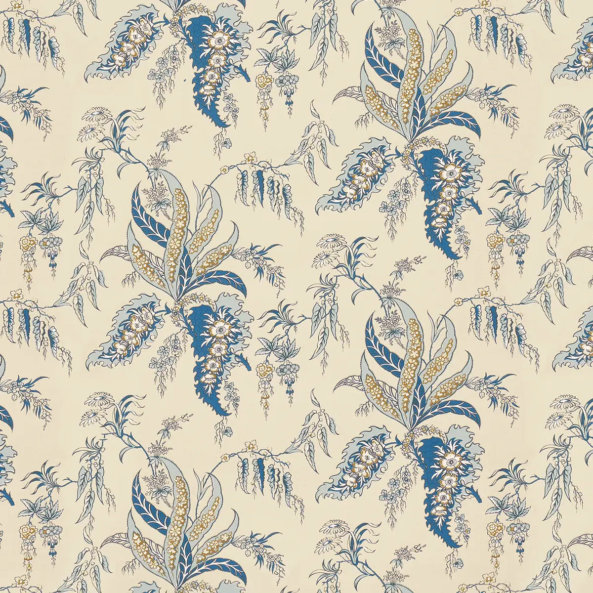 Apolline Botanical - Ciel & Marine - Schumacher 5015501 Wallcovering - Schumacher Wallpaper