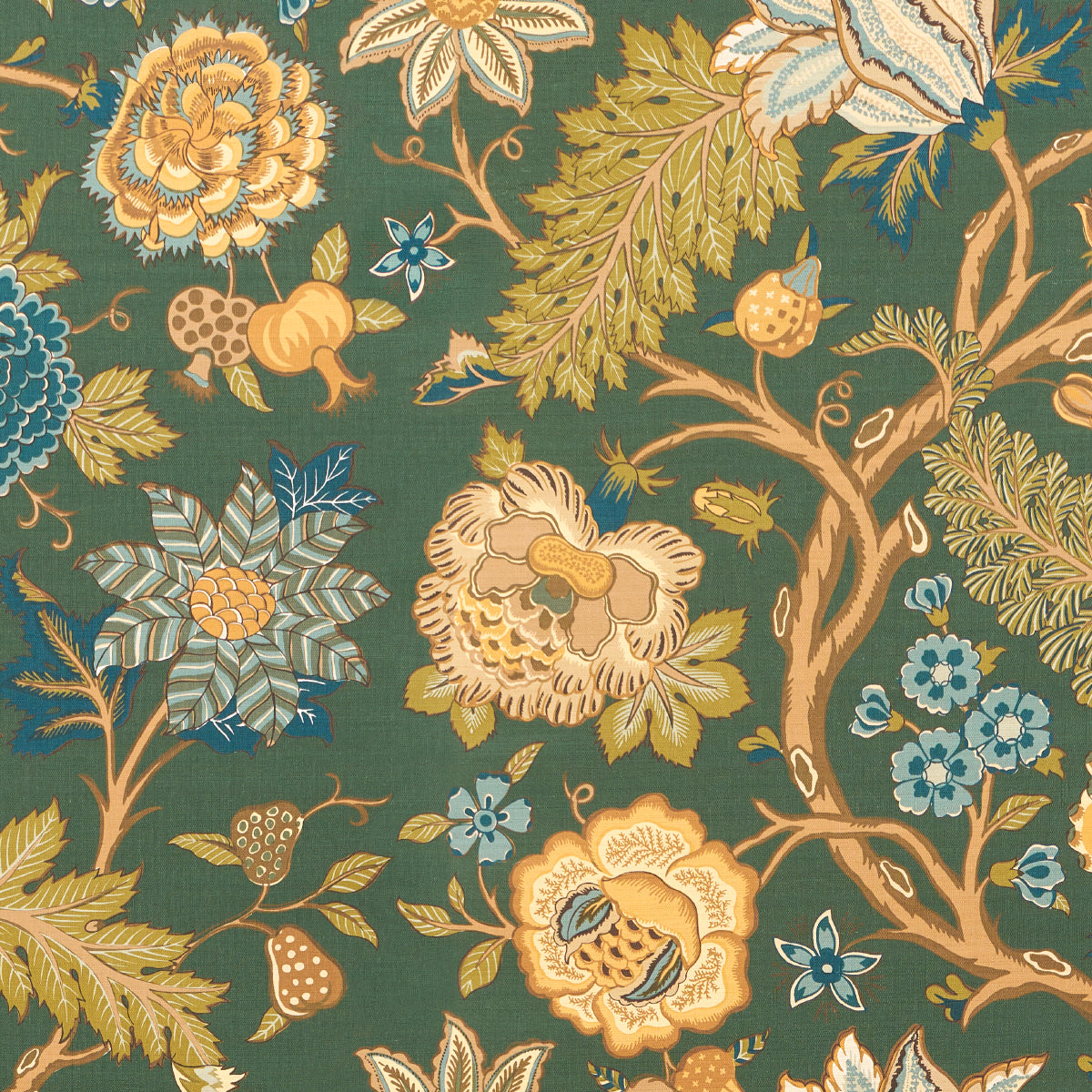 Darsy Tree Of Life Sisal Panel Set Juniper wallpaper by Schumacher, 5015630 — view 3 - Schumacher Papel pintado