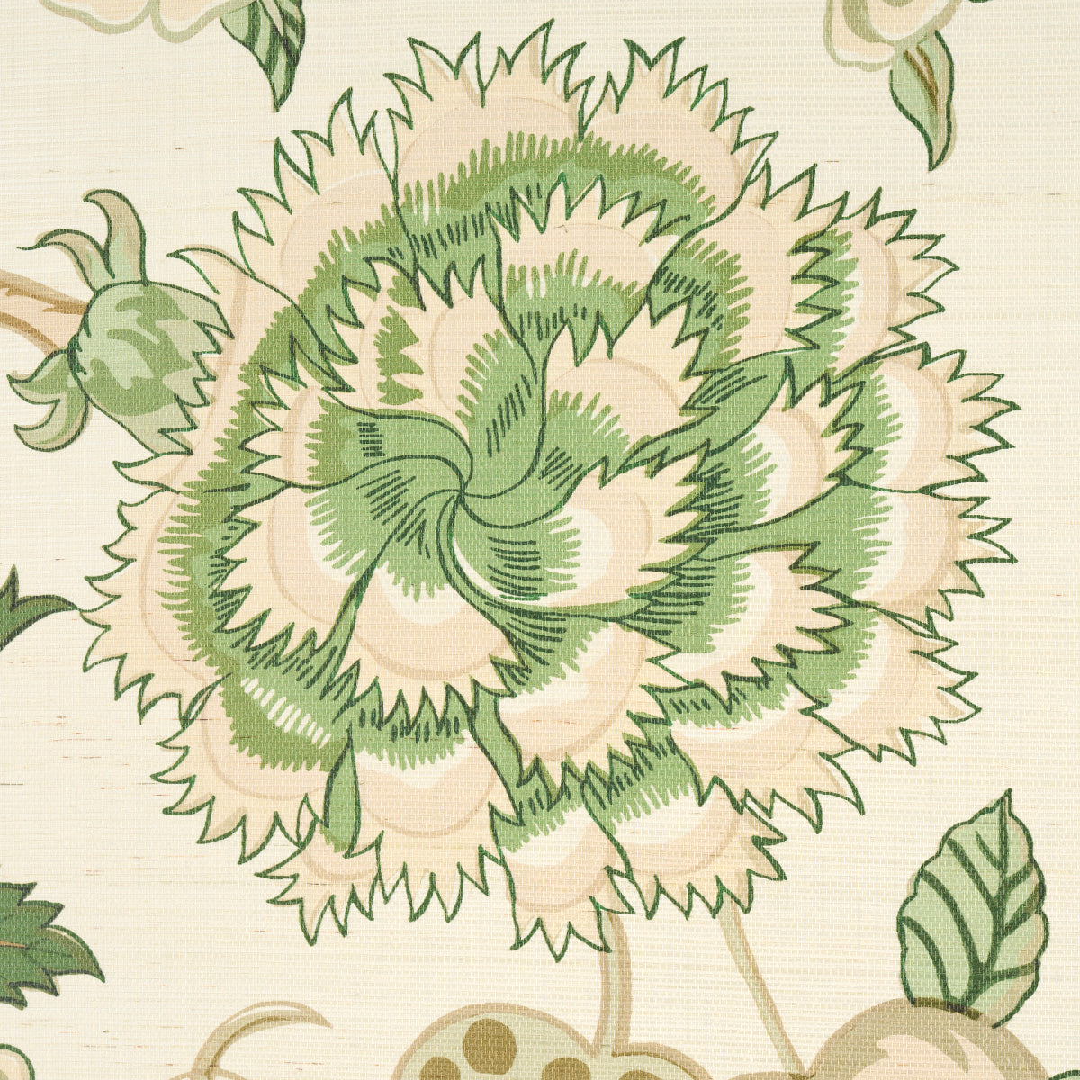 Darsy Tree Of Life Sisal Panel Set Leaf wallpaper by Schumacher, 5015631 — view 6 - Schumacher Papel pintado