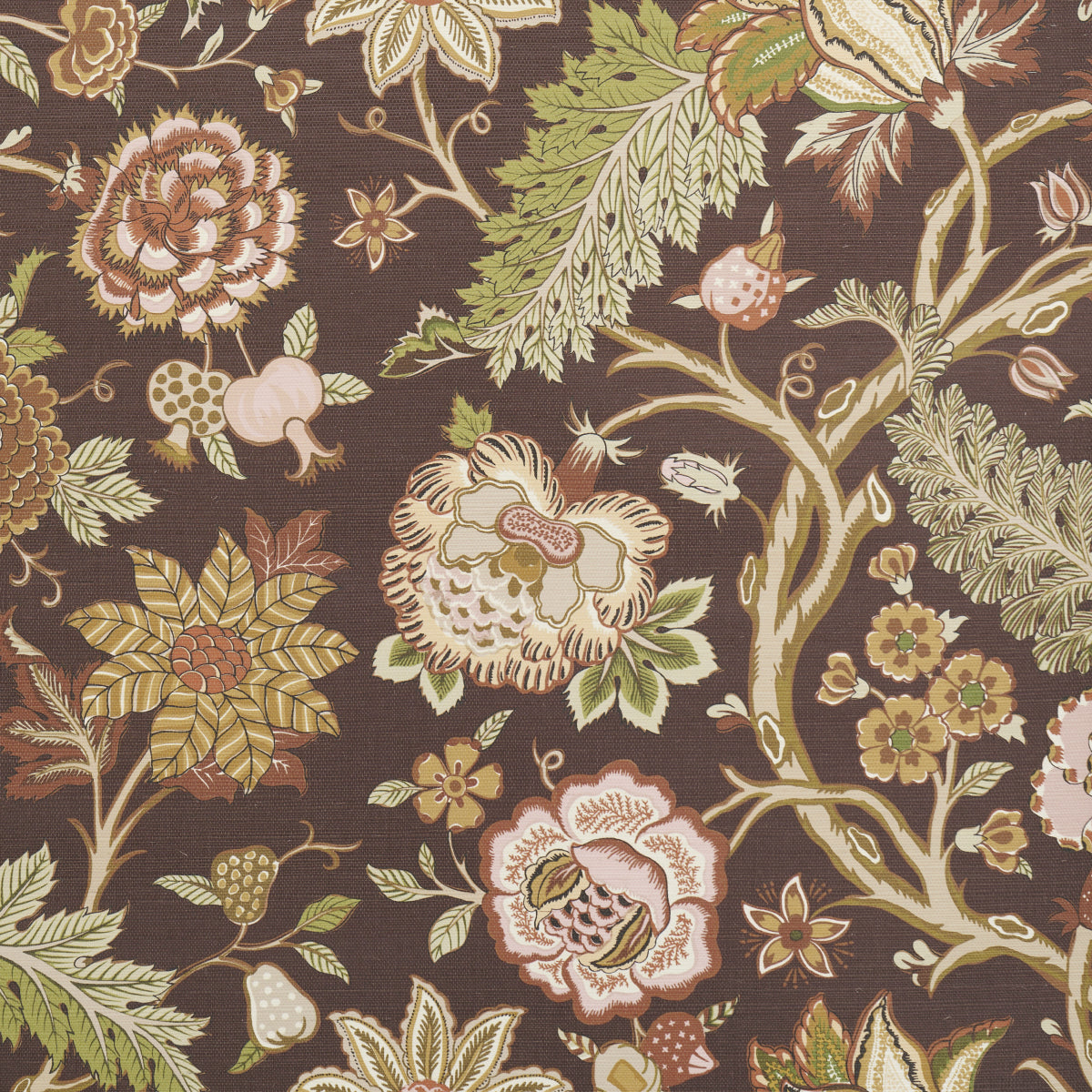 Darsy Tree Of Life Sisal Sepia wallpaper by Schumacher, 5015640 - Schumacher Papel pintado