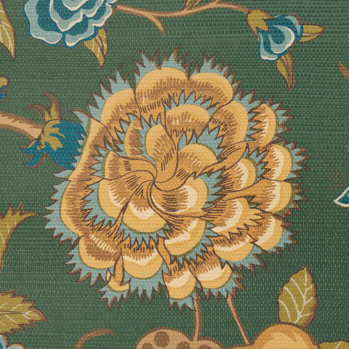Darsy Tree Of Life Sisal Juniper wallpaper by Schumacher, 5015641 — view 4 - Schumacher Papel pintado