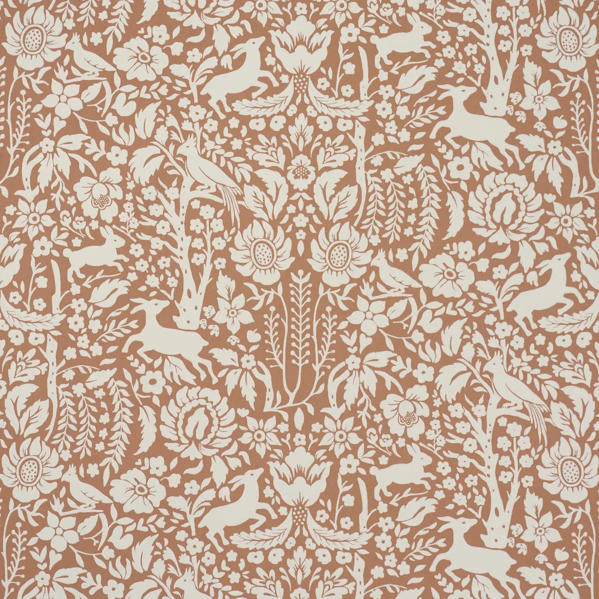 Deerfield - Spice - Schumacher 5016262 Wallcovering - Schumacher Wallpaper