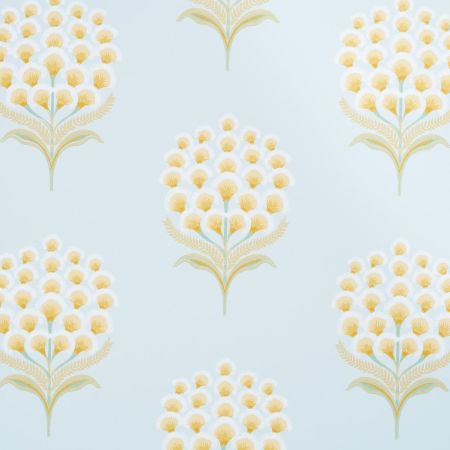 Aurelia - Sky - Schumacher 5016342 Wallcovering - Schumacher Wallpaper