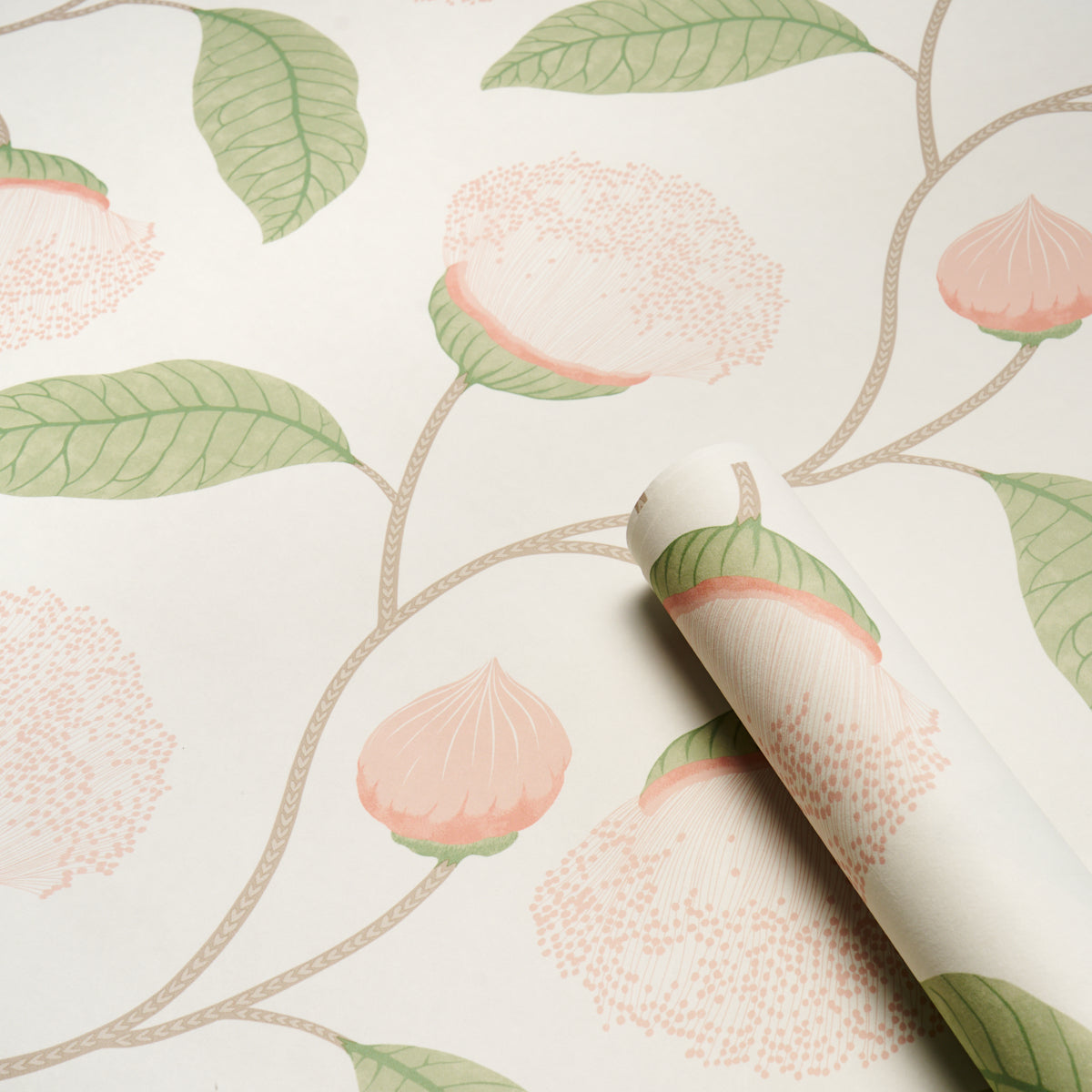 Celinda Blush wallpaper by Schumacher, 5016360 — view 4 - Schumacher Wallpaper