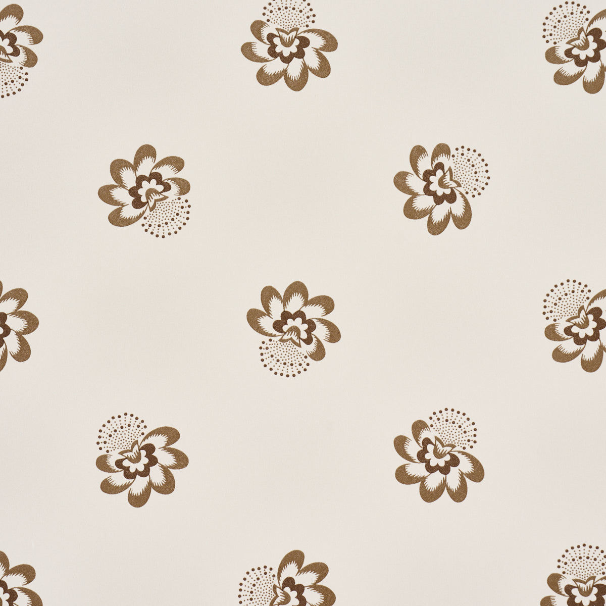 Auclair Floral Brown wallpaper by Schumacher, 5016481 — view 3 - Schumacher Wallpaper