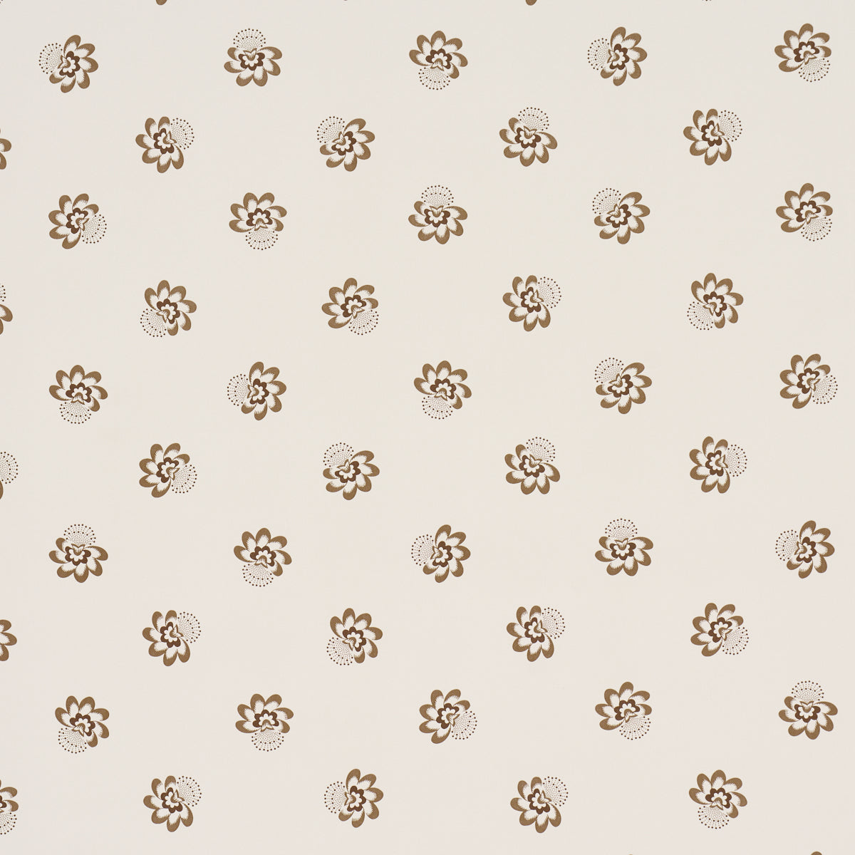 Auclair Floral Brown wallpaper by Schumacher, 5016481 - Schumacher Wallpaper