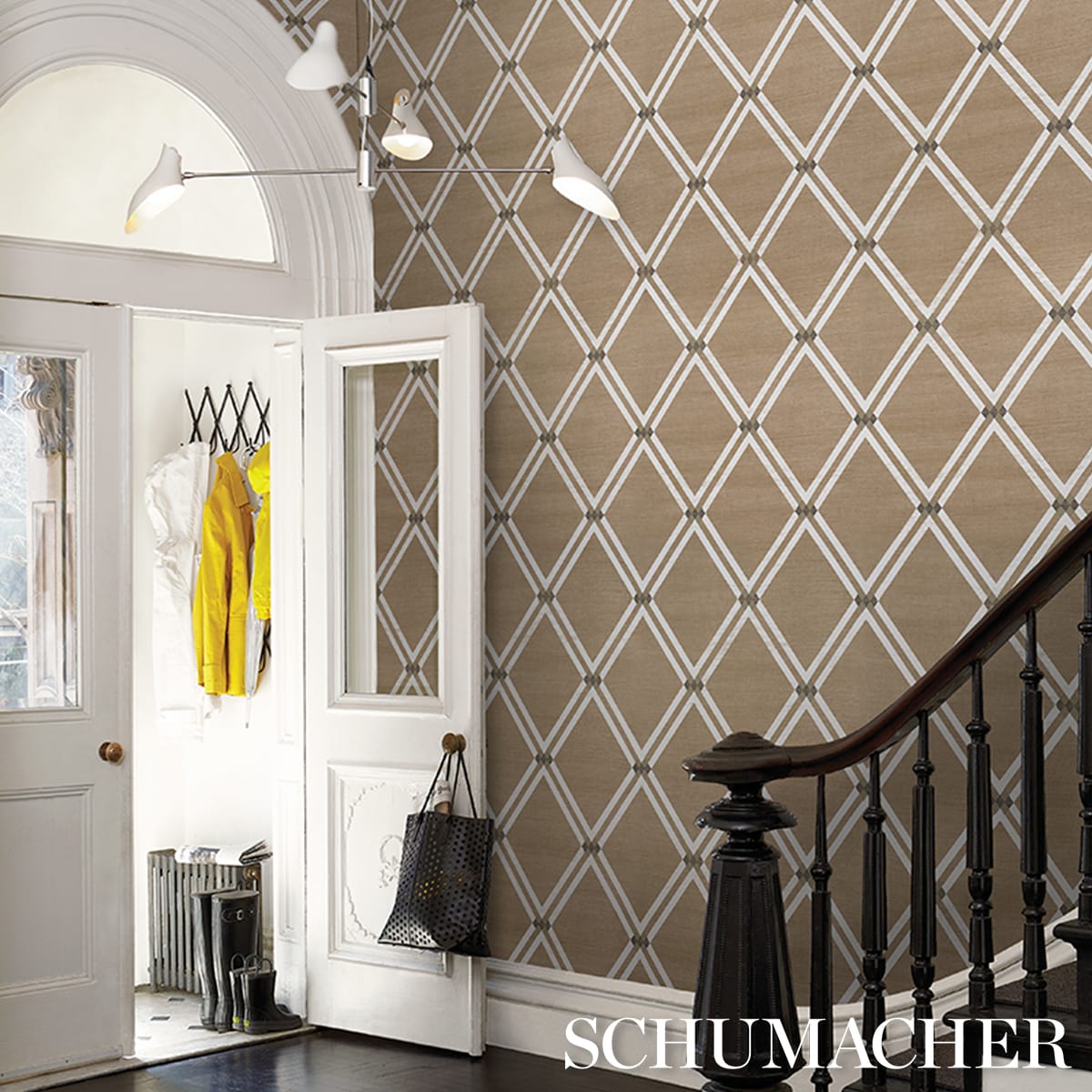 ASOLO-SISAL-SEPIA-SCHUMACHER-5016541 - Schumacher Wallpaper