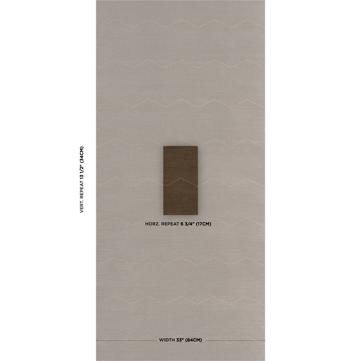 RIVET-STRIPE-SISAL-SEPIA-SCHUMACHER-5016712 - Schumacher Wallpaper