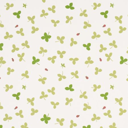 Celia Clover - Ivory - Schumacher 5016770 Wallpaper - Schumacher Wallpaper