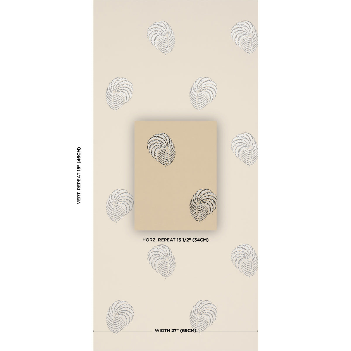 ROYAL-PLUME-TAN-SCHUMACHER-5017052 - Schumacher Wallpaper