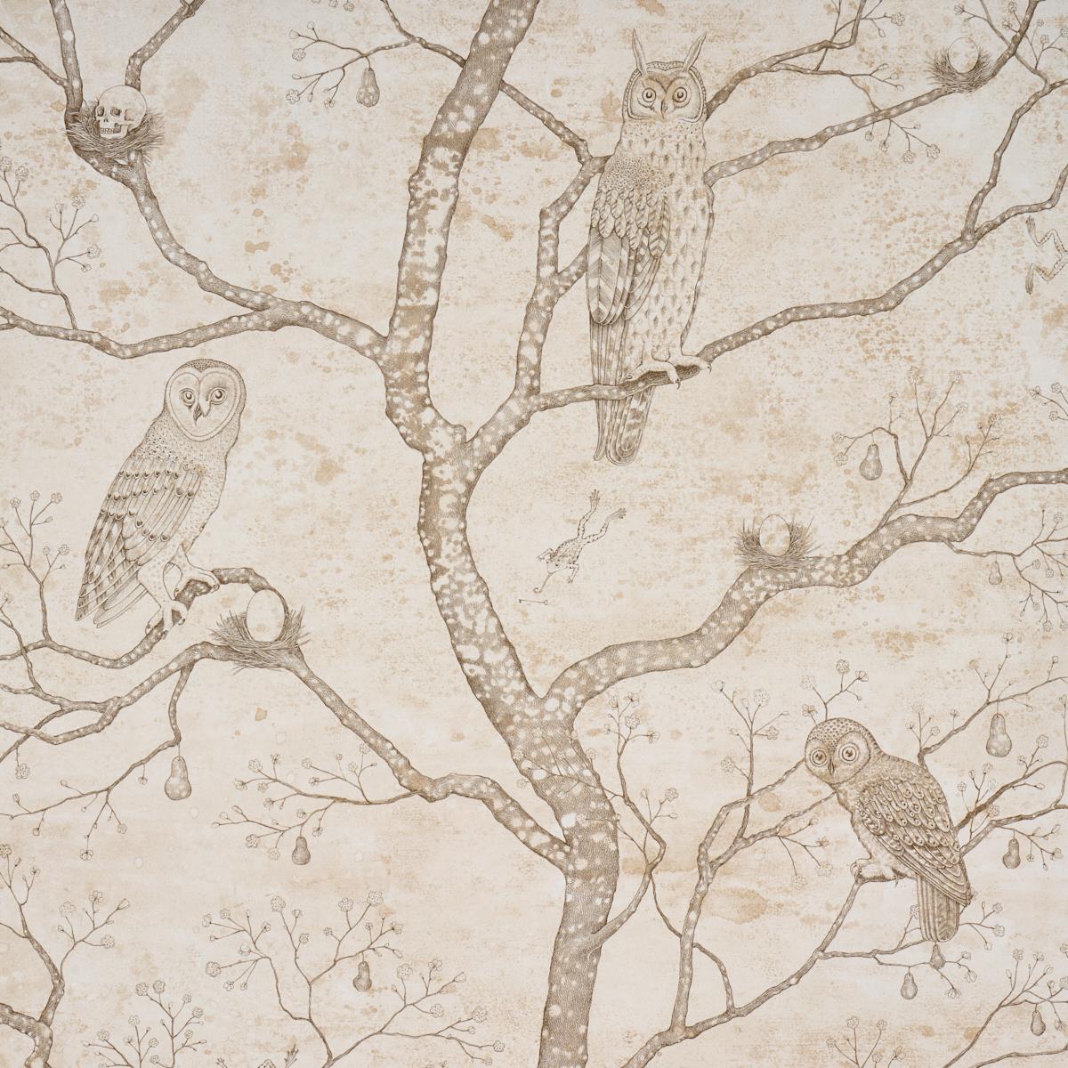 L'attesa Nella Notte - Ivory - Schumacher 5017091 Wallcovering - Schumacher Wallpaper