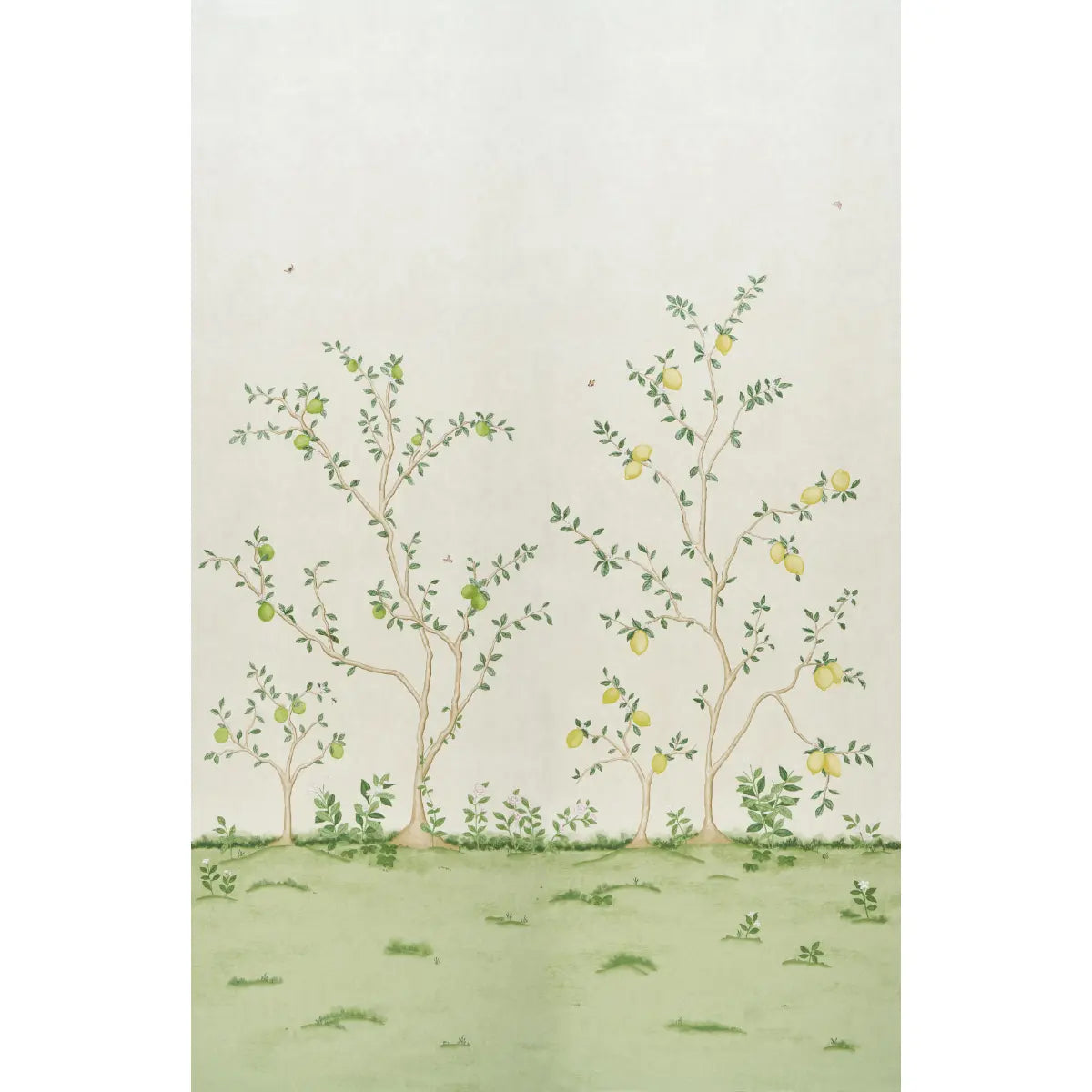 Citrus Blossom 2 Panel Set - Cream - Schumacher 5017160 Wallcovering - Schumacher Wallpaper