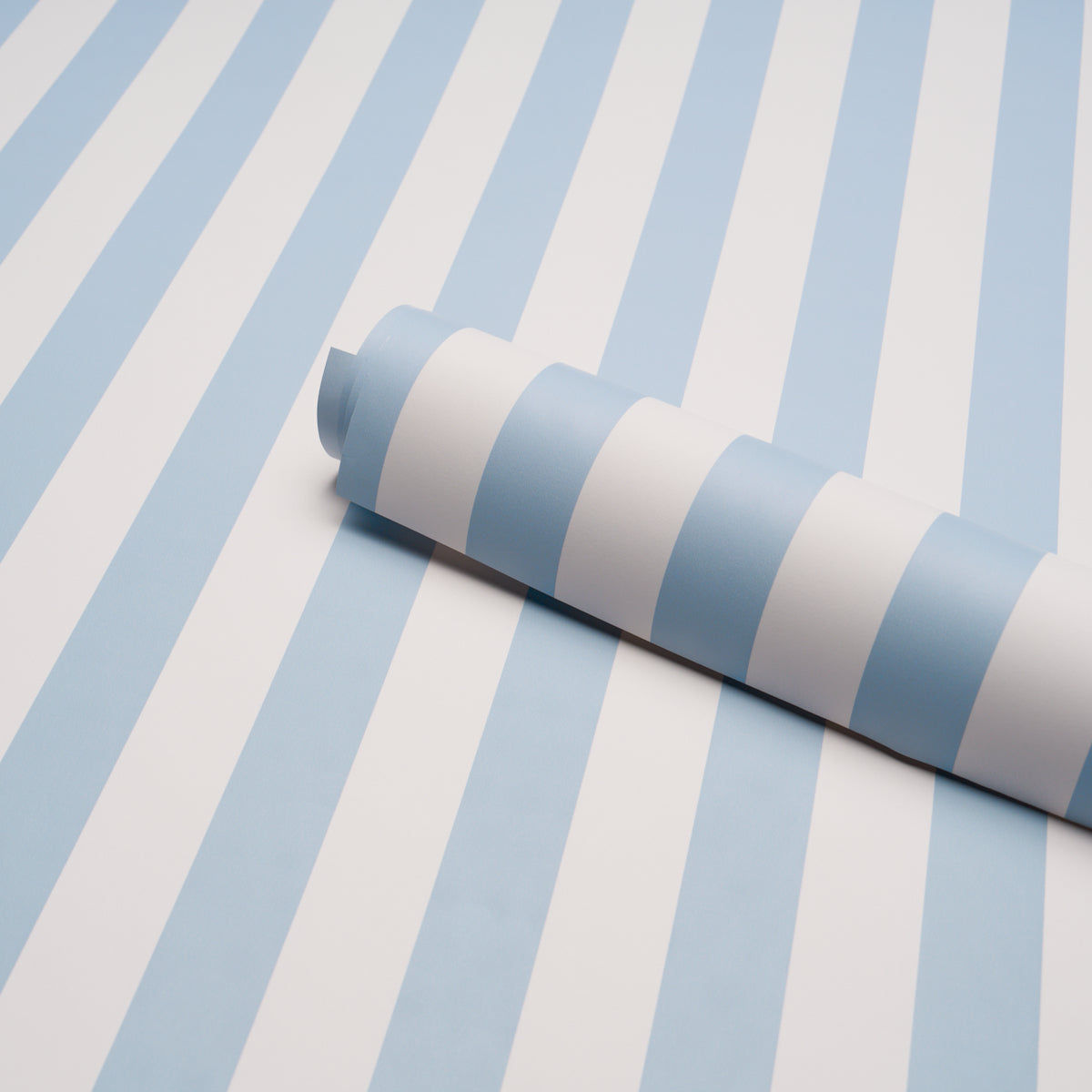 Emma Stripe - Ice - Schumacher 5017225 Wallpaper - Schumacher Wallpaper