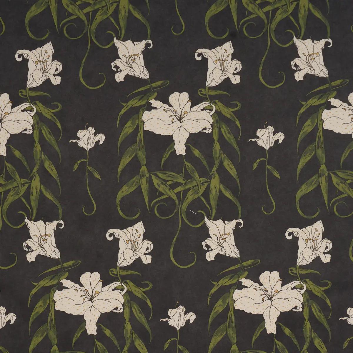 Lady Lilith - Carbon - Schumacher 5017382 Wallcovering