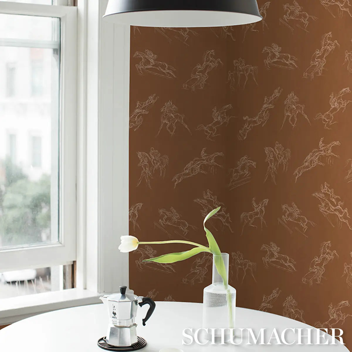 Tanbark - Earthy Brown - Schumacher 5017390 Wallcovering