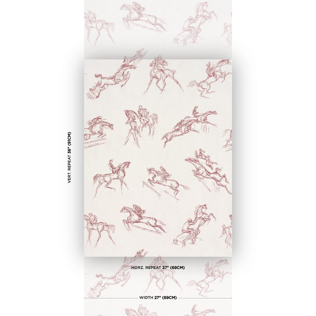 TANBARK-DARK-RED-SCHUMACHER-5017391 - Schumacher Wallpaper