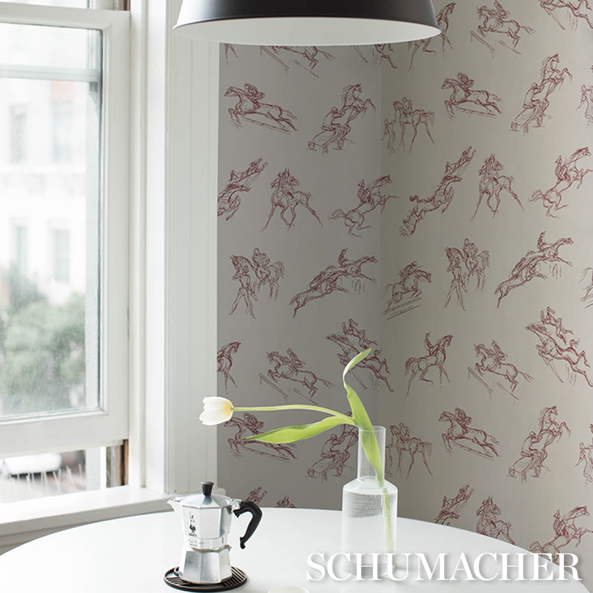 TANBARK-DARK-RED-SCHUMACHER-5017391 - Schumacher Wallpaper