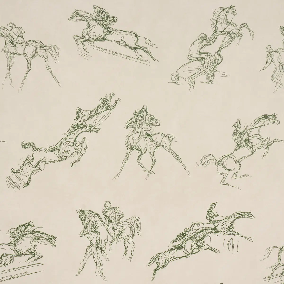 Tanbark - Olive - Schumacher 50173912 Wallcovering