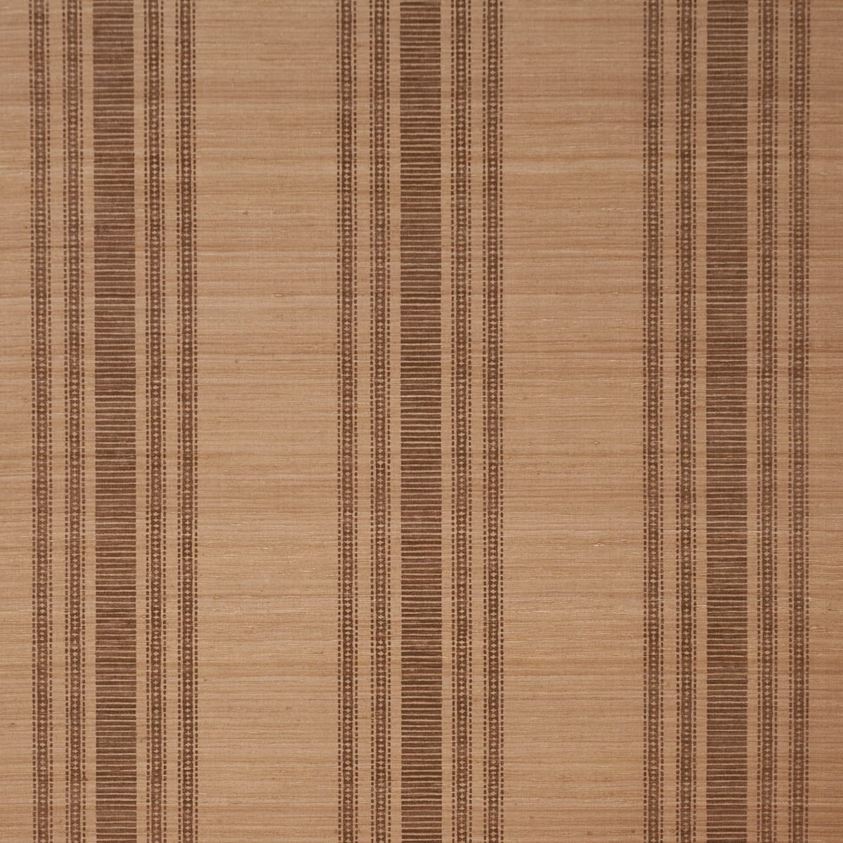 CASSIA-SILK-STRIPE-WALLCOVERING-WALNUT-SCHUMACHER-5017451 - Schumacher Wallpaper