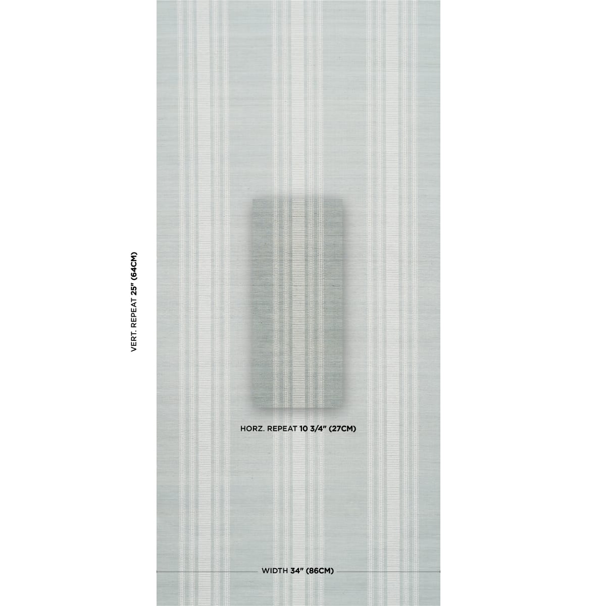 CASSIA-SILK-STRIPE-WALLCOVERING-SKY-SCHUMACHER-5017452 - Schumacher Wallpaper